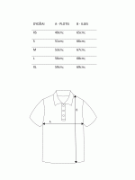 Balti polo marškinėliai trumpomis rankovėmis V-XII klasė. Pasirenkama uniformos dalis 2