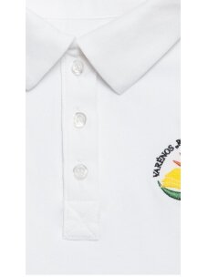 Balti "Ryto" progimnazijos polo marškinėliai trumpomis rankovėmis