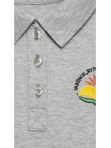 Pilki "Ryto" progimnazijos polo marškinėliai trumpomis rankovėmis